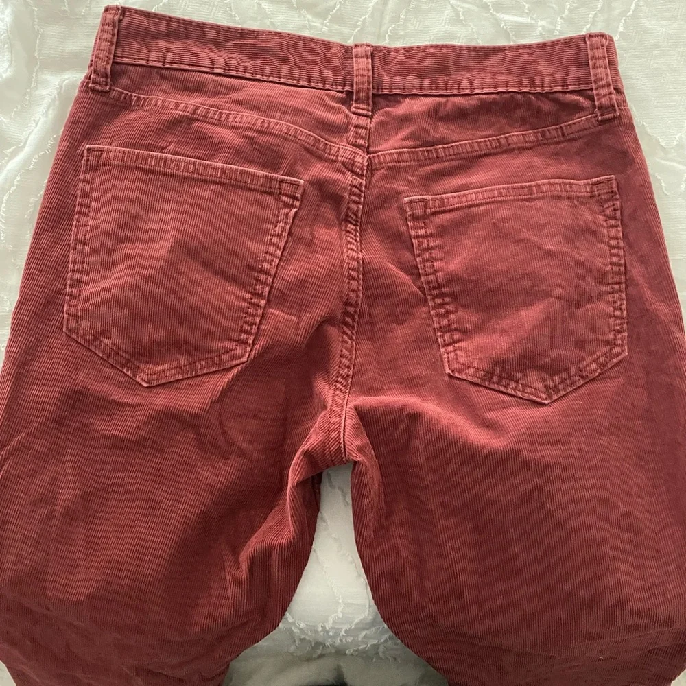 Banana Republic Red cherry Corduroy Vintage 90’s Classic Style Size 30 - Picture 5 of 8